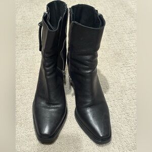 All Saints black booties